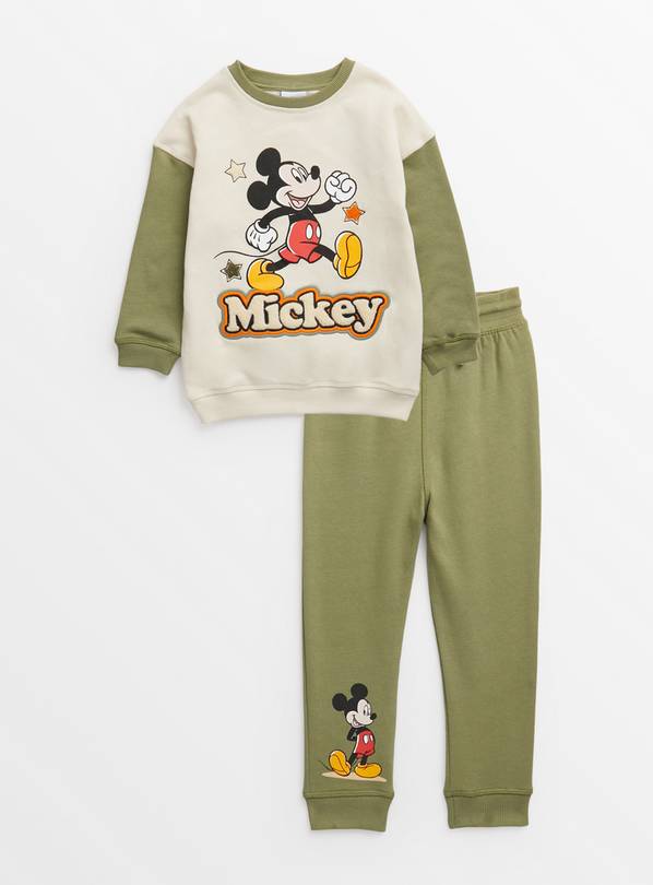 Mickey Mouse Khaki Sweatshirt & Joggers Set 1-2 years